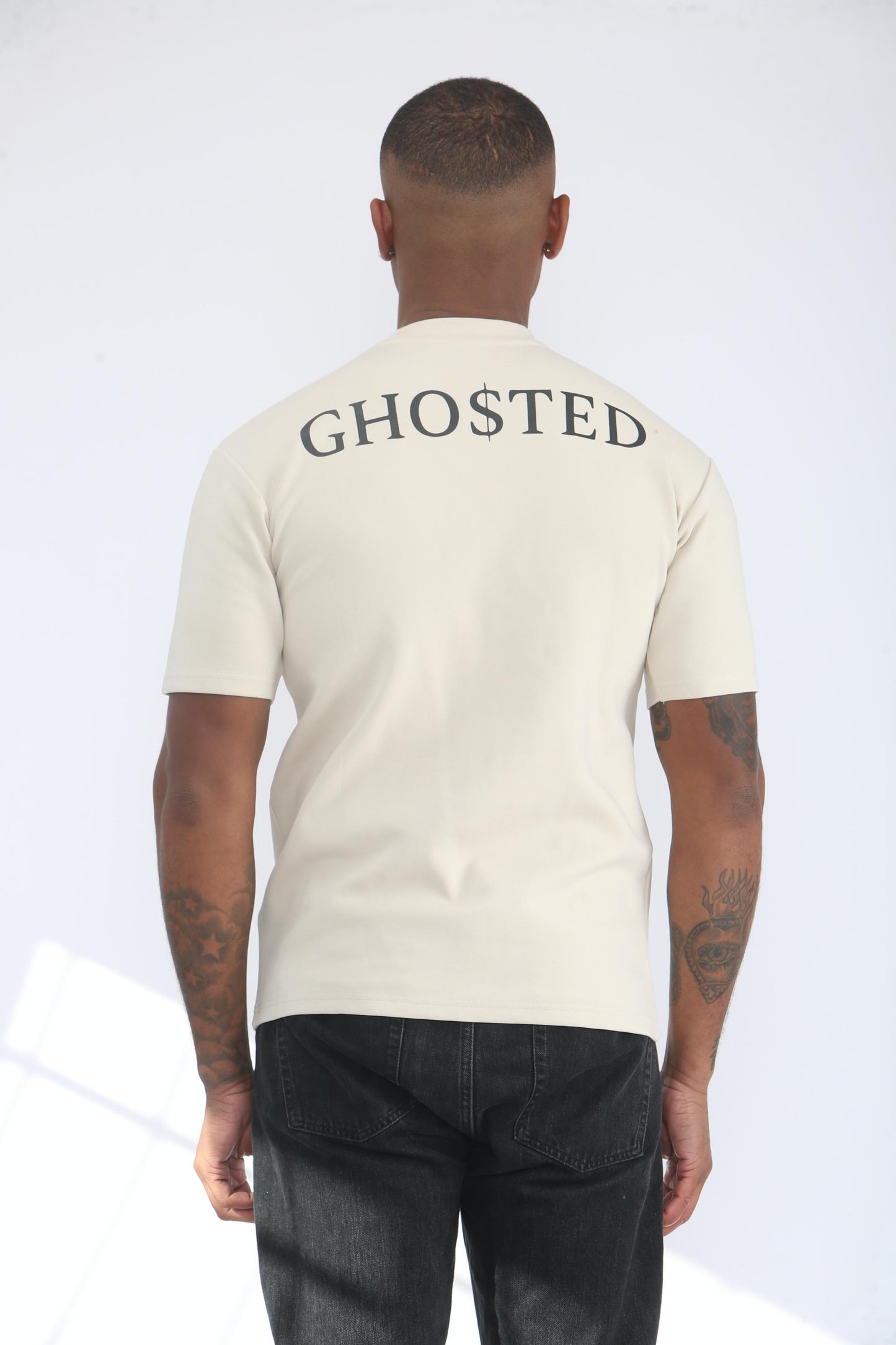 Ghosted - Short Sleeve Premium T Shirt - Cream