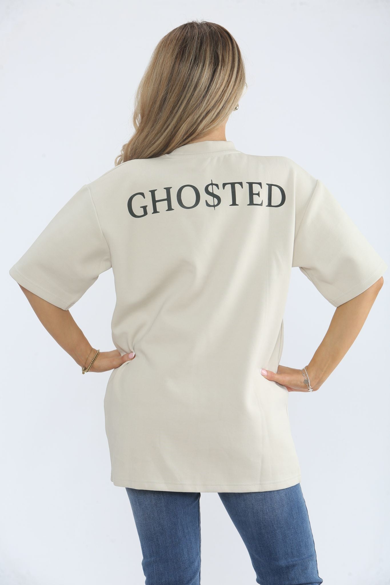 Ghosted - Short Sleeve Premium T Shirt - Cream