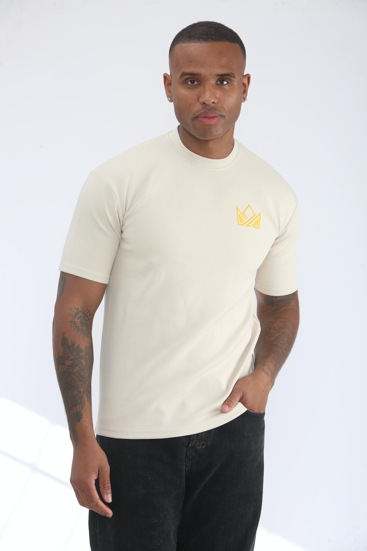 Ghosted - Short Sleeve Premium T Shirt - Cream