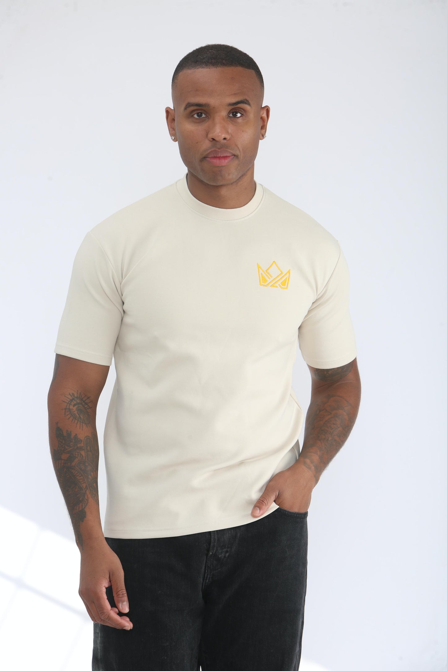 Ghosted - Short Sleeve Premium T Shirt - Cream